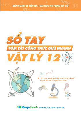 Sổ tay tóm tắt công thức Vật lí lớp 12